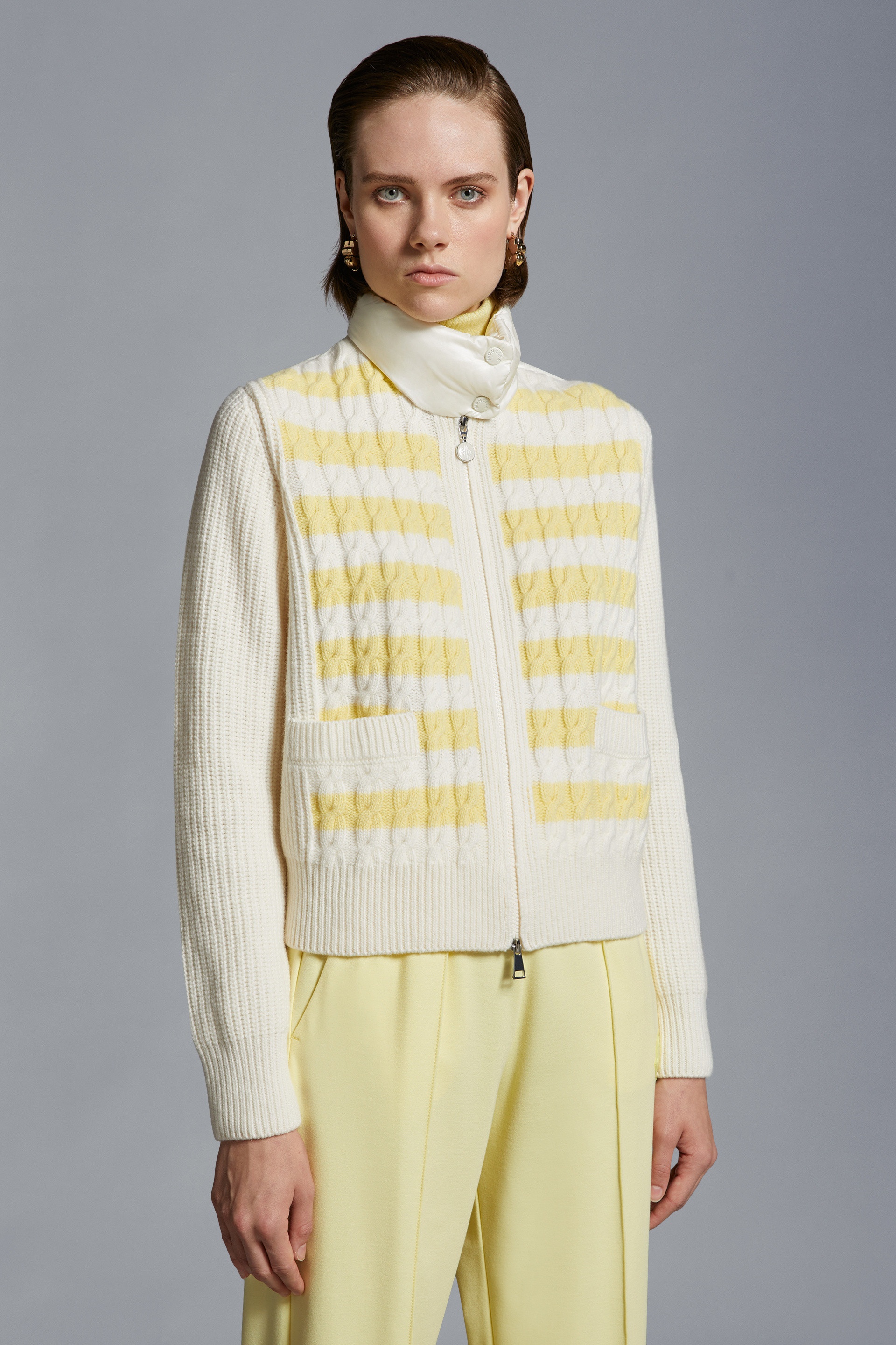 Padded Wool Cardigan - 3
