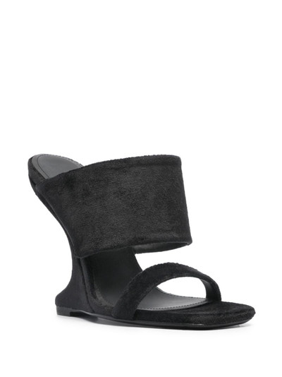 Rick Owens Lilies Luxor Cantilever 125mm wedge mules outlook