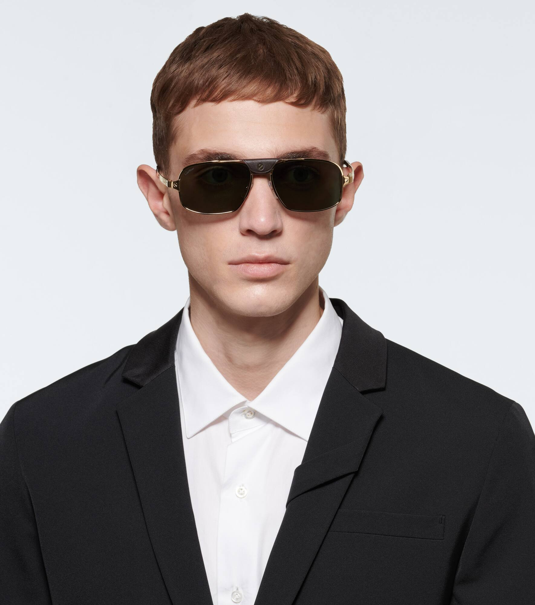 Rectangle-frame acetate sunglasses - 3