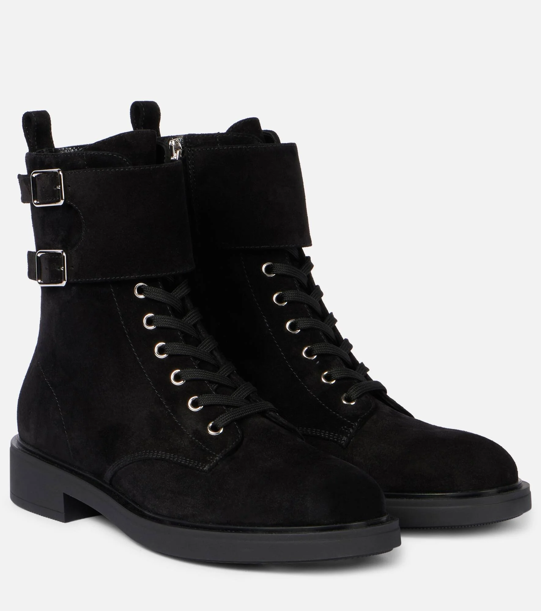 Suede combat boots - 1