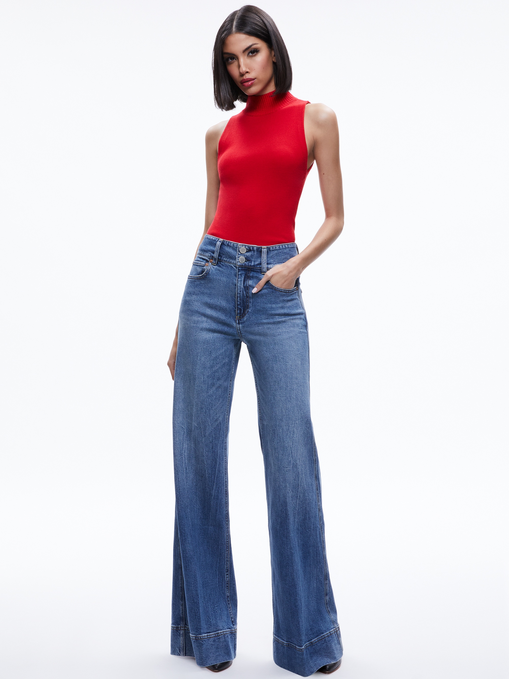 DARCEY TURTLENECK SWEATER TANK - 6