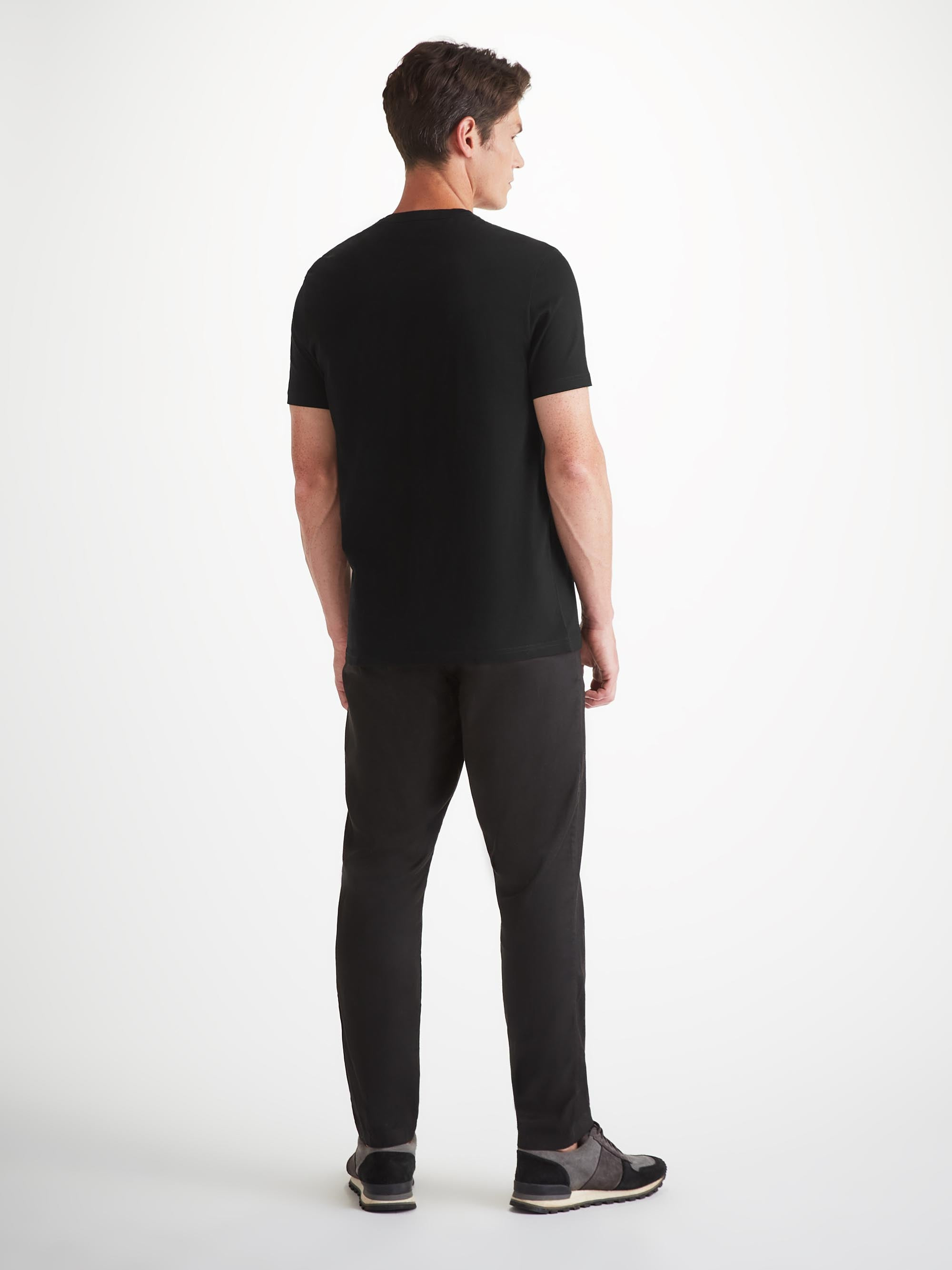 Men's T-Shirt Barny Pima Cotton Black - 4
