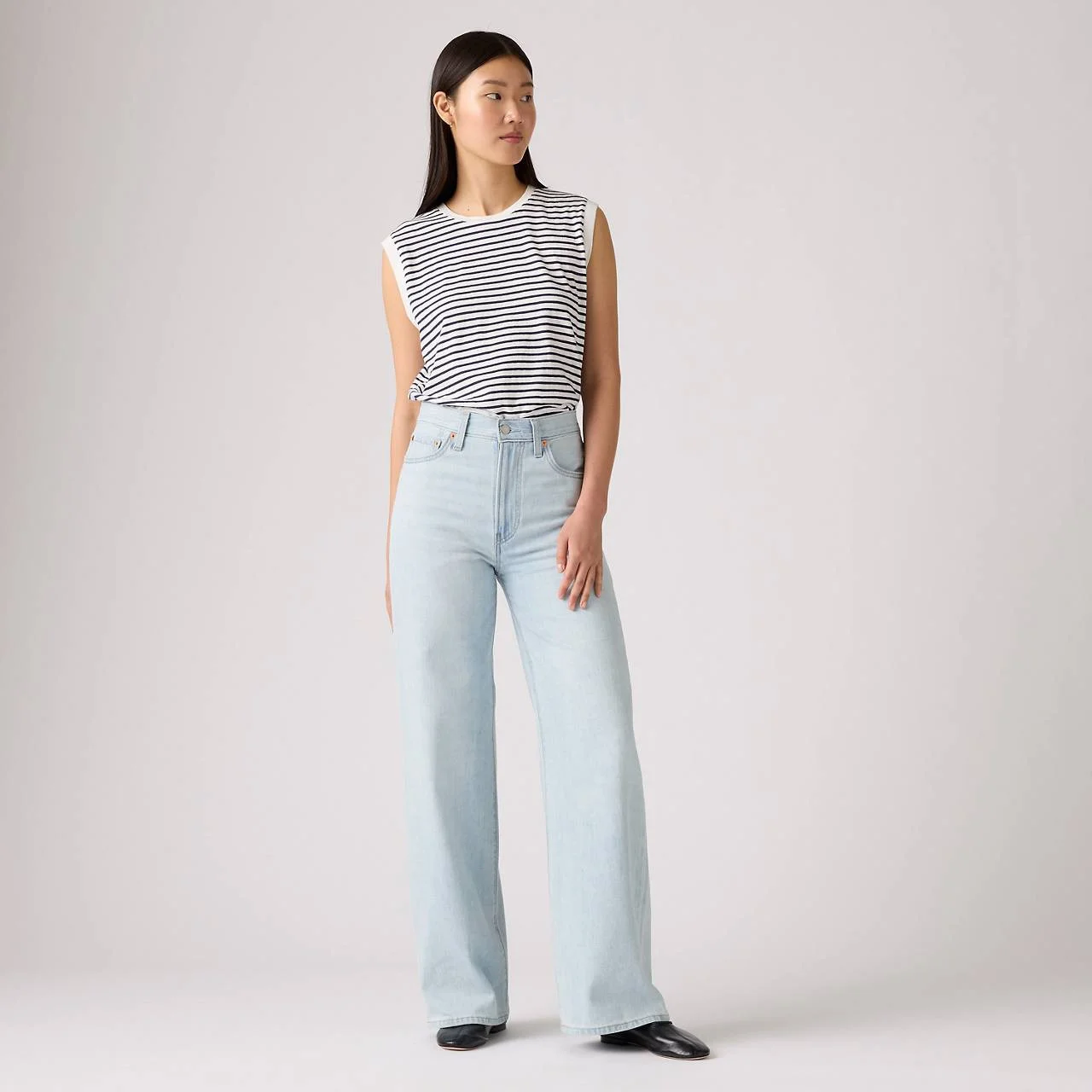 RIBCAGE WIDE LEG WOMEN'S JEANS - 1