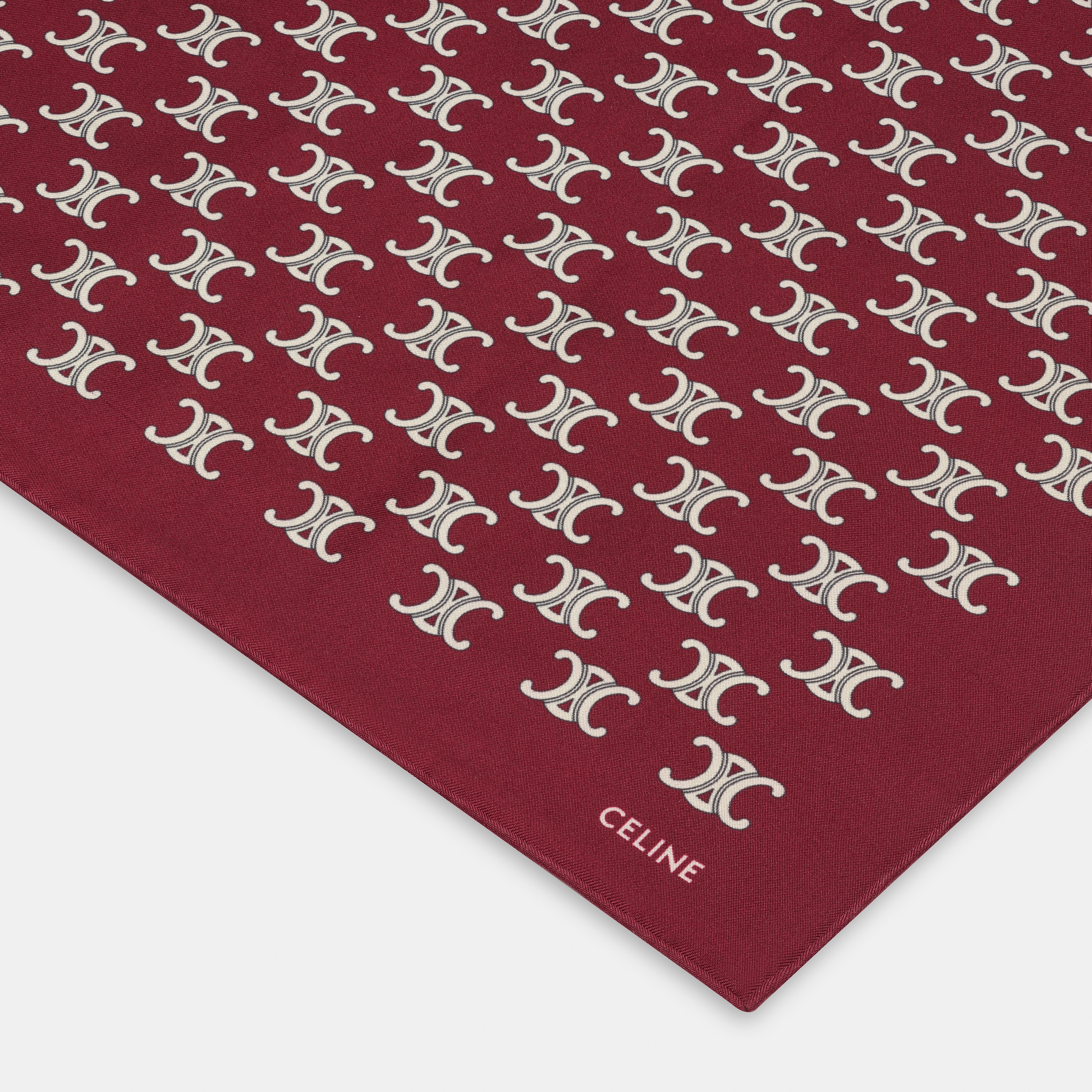 'TRIOMPHE' SIGNATURE-PRINT SQUARE IN SILK - 2