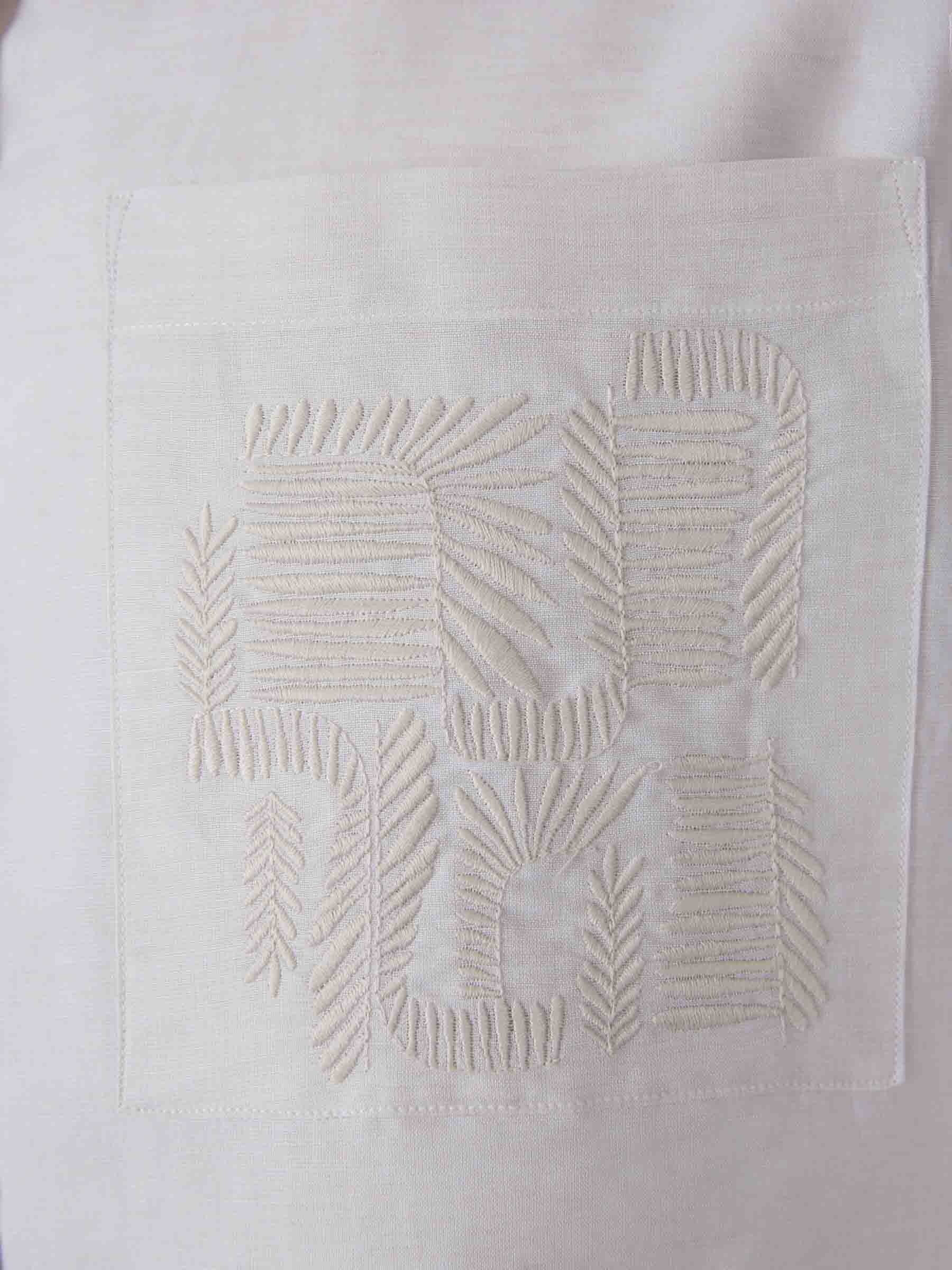 EMBROIDERED LINEN SHIRT - 4