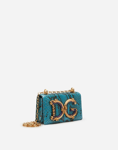 Dolce & Gabbana Python DG Girls phone bag outlook