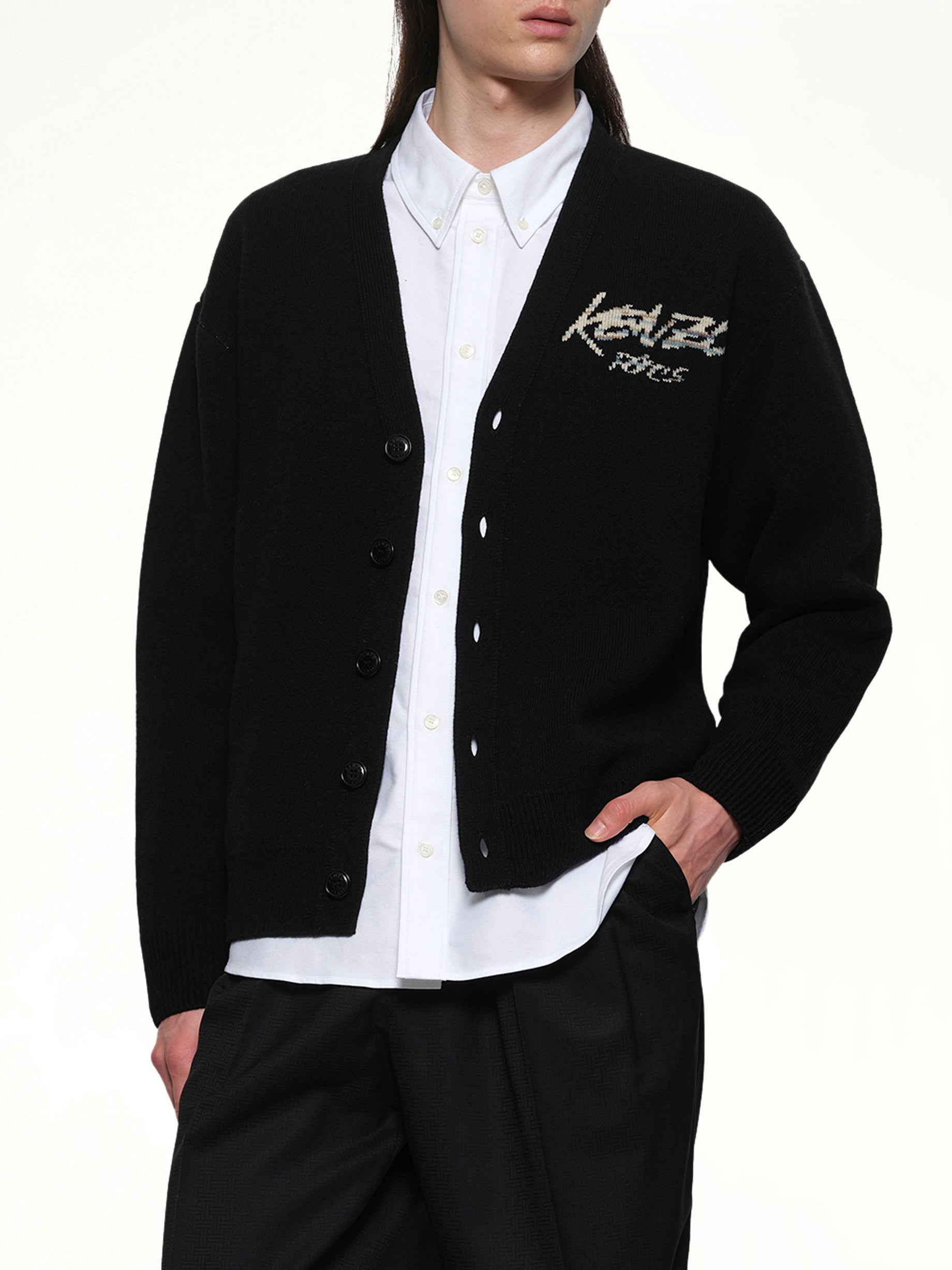 Rws Kenzo Futura Cardigan in Black - 6
