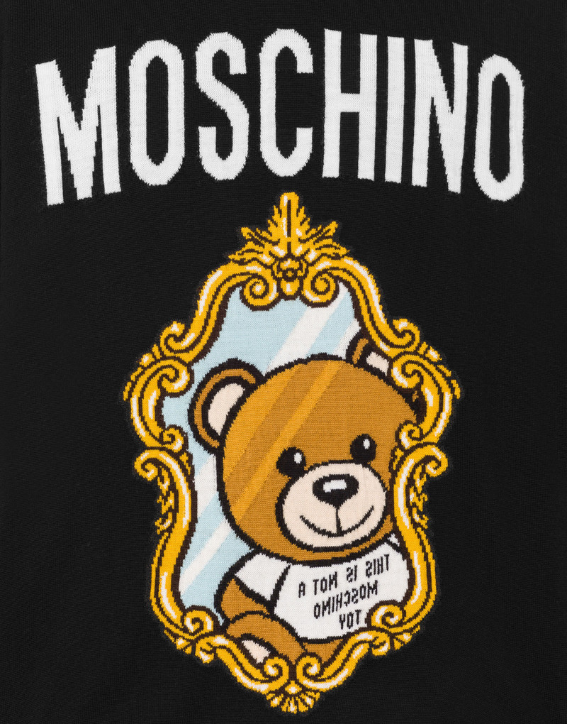 MIRROR TEDDY BEAR HOODED PULLOVER 4