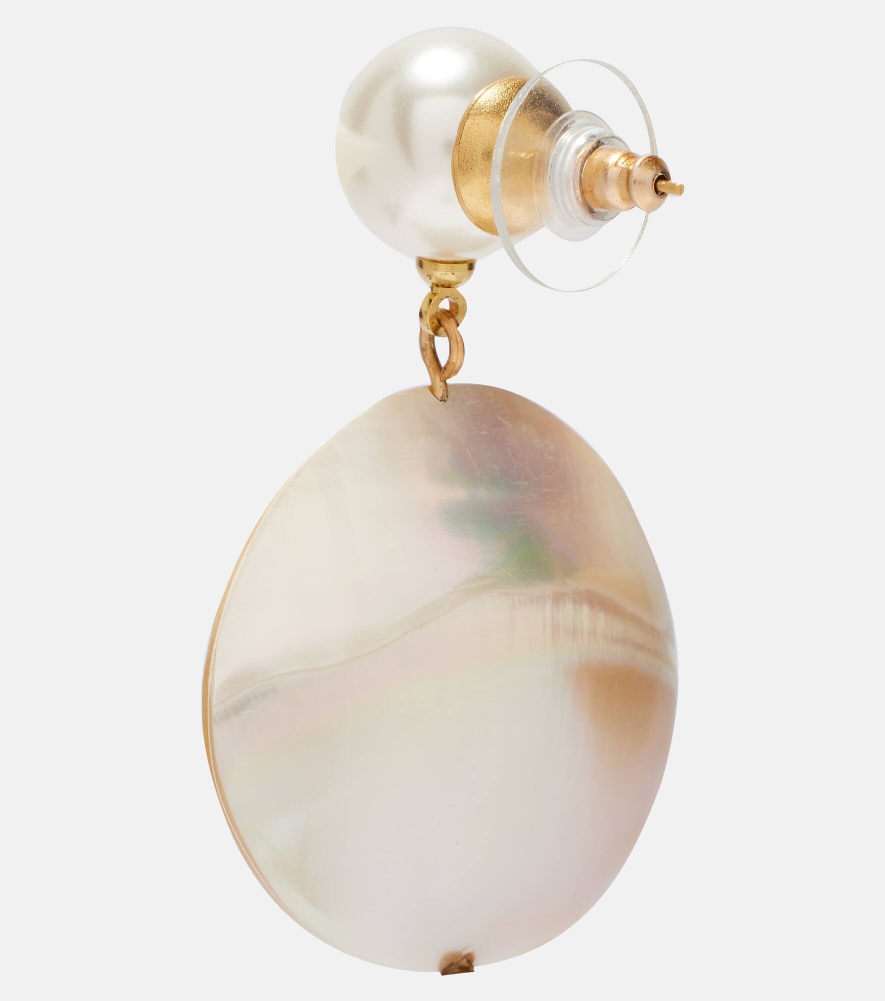 Nerine mother-of-pearl drop earrings - 5