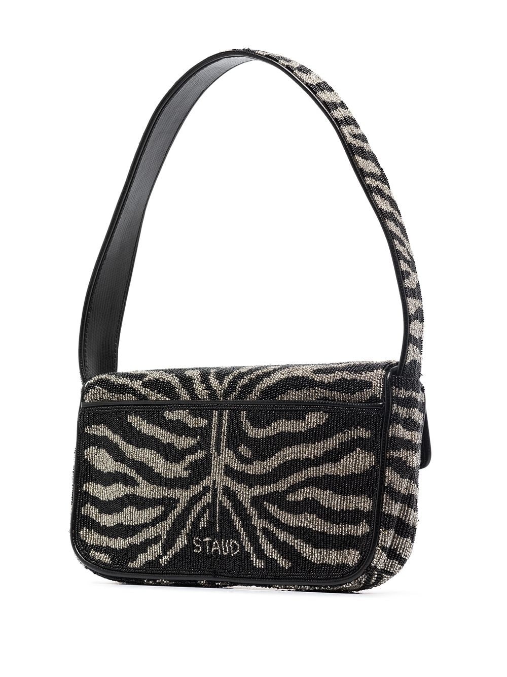 Tommy beaded-zebra pattern shoulder bag - 3