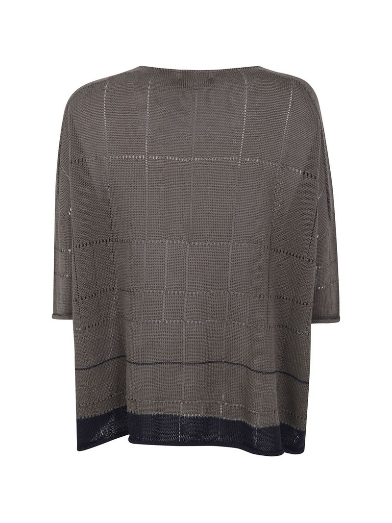 Y's buttoned plaid cardigan outlook