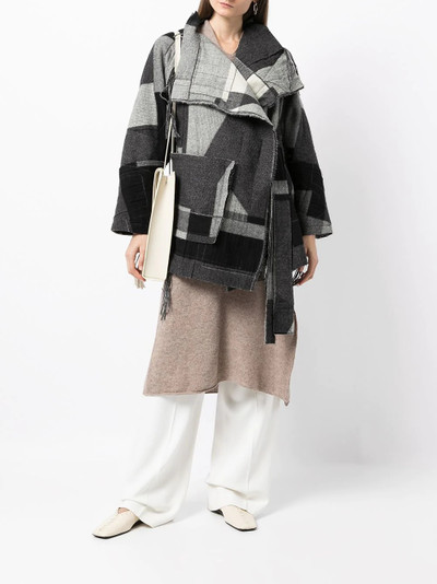 Forme D'Expression patchwork print coat outlook