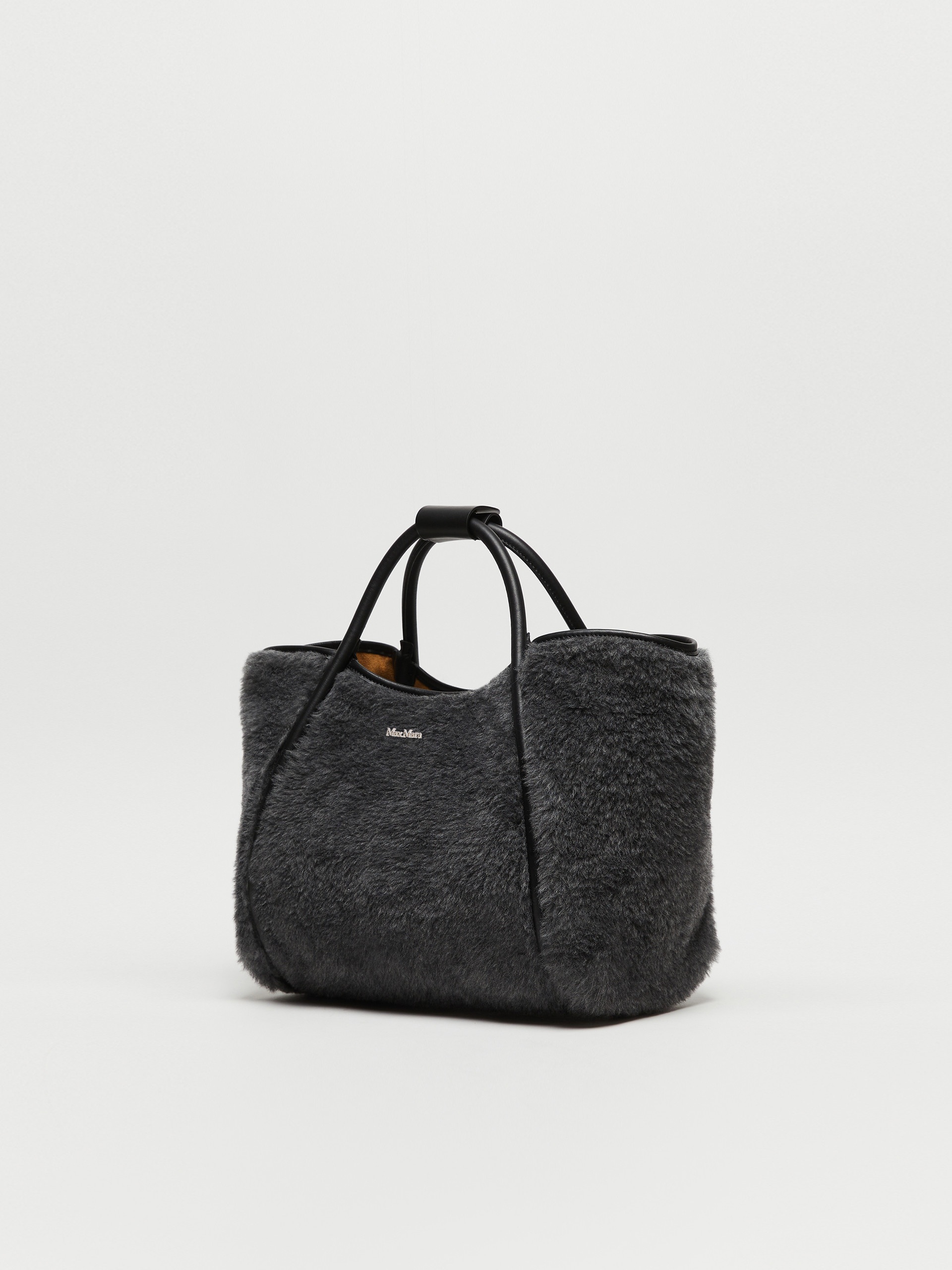 TMARINS2 Small Marine Bag in wool and alpaca Teddy fabric - 2