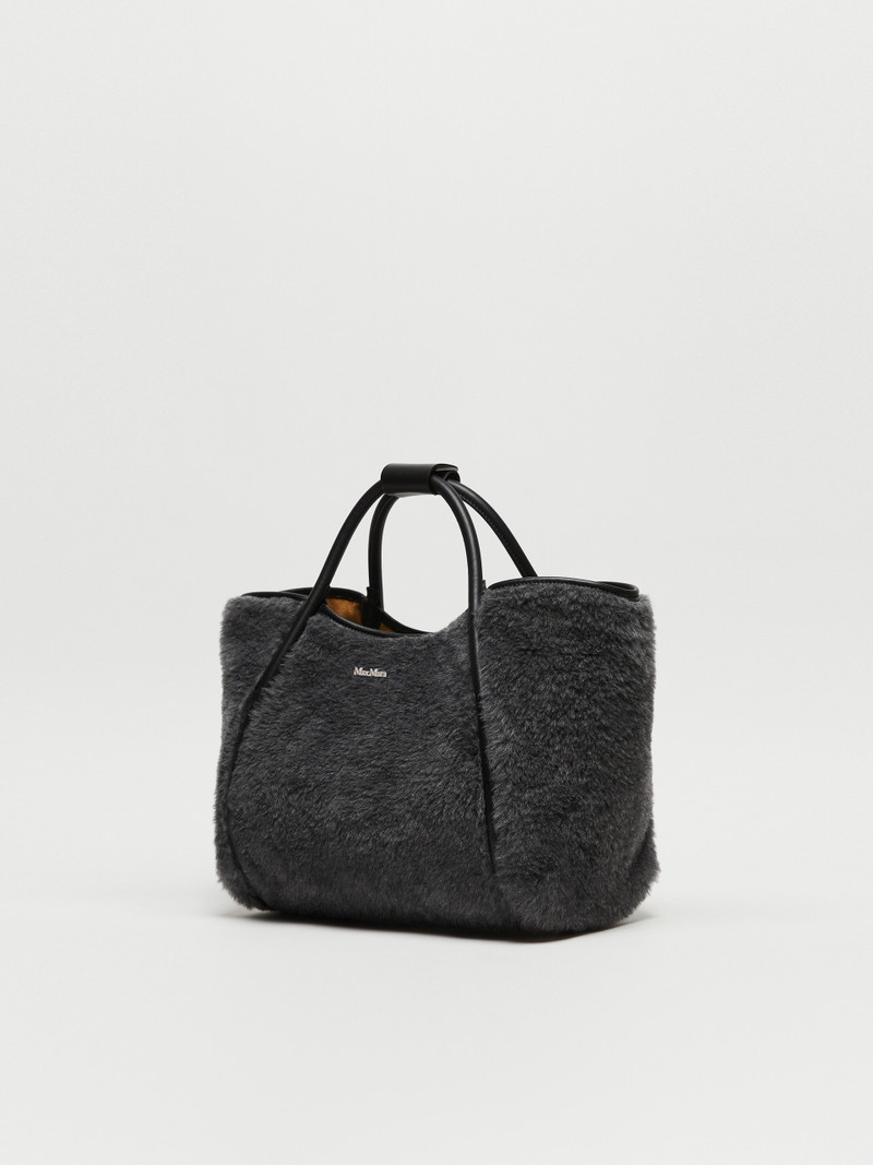 Max Mara TMARINS2 Small Marine Bag in wool and alpaca Teddy fabric outlook