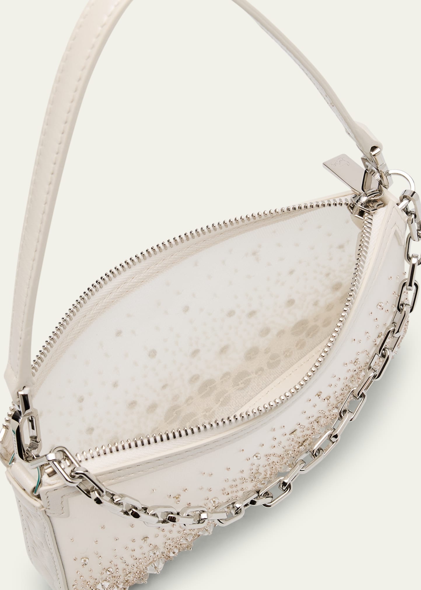 Loubila Mini Mesh Embellished Shoulder Bag - 4