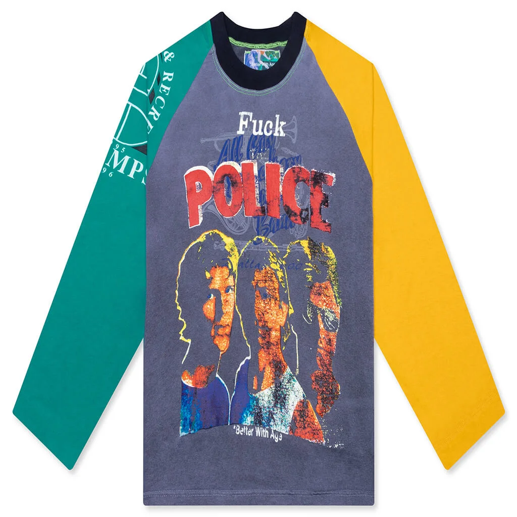 STINGER RAGLAN TEE - BLACK/MULTI - 1