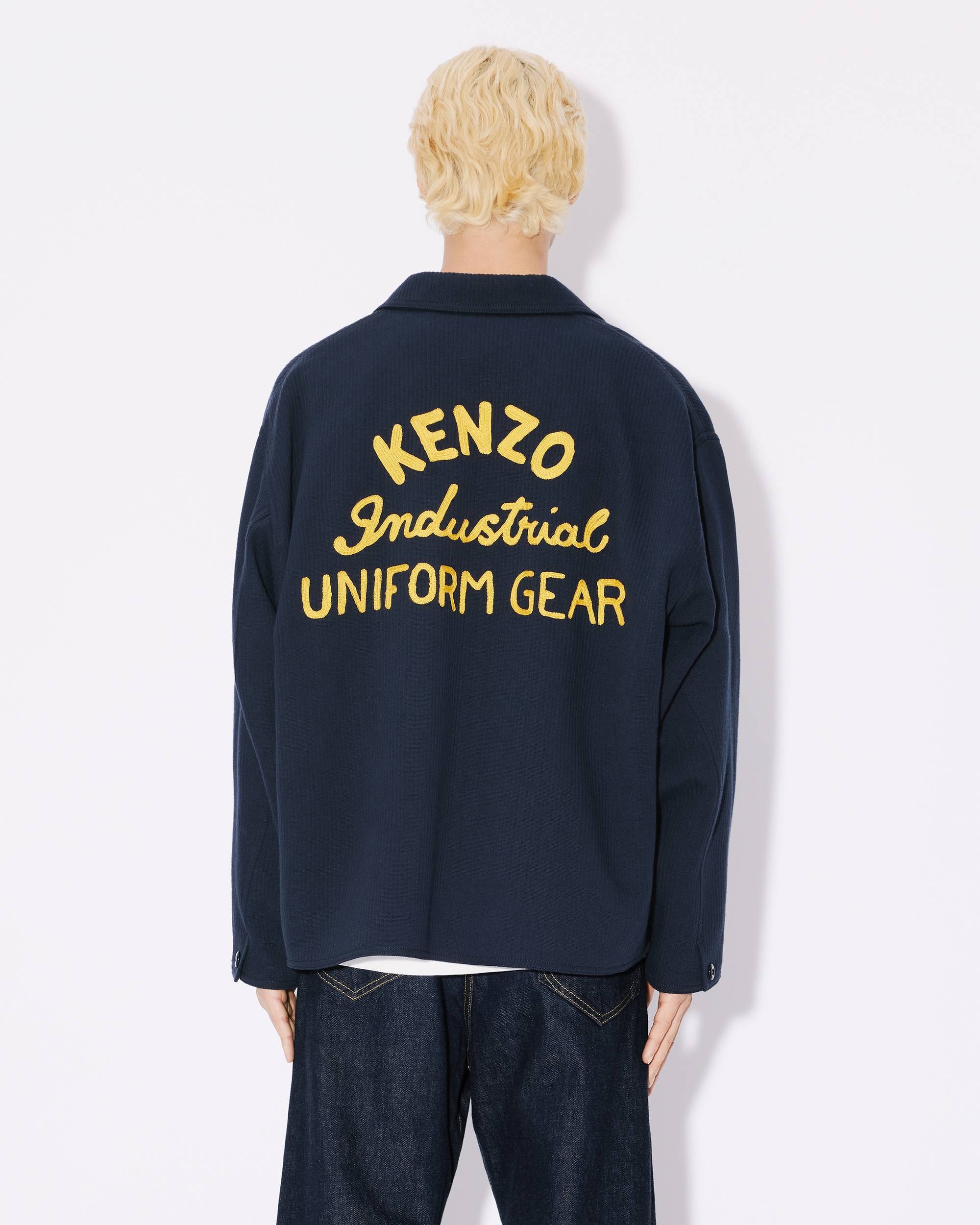 'KENZO Drawn Varsity' embroidered workwear jacket - 4