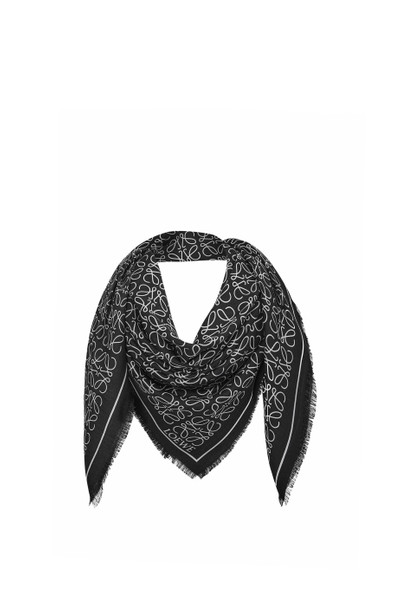 Loewe Anagram scarf in wool and silk outlook