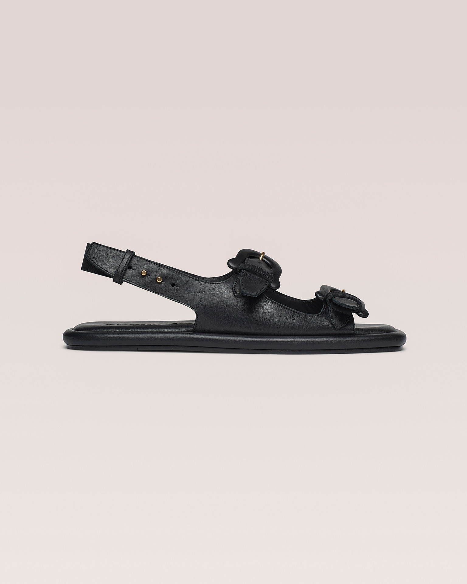 EKEMMA MENS - Suede slingback sandals - Black - 2
