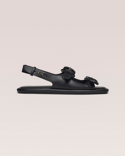 Nanushka EKEMMA MENS - Suede slingback sandals - Black outlook
