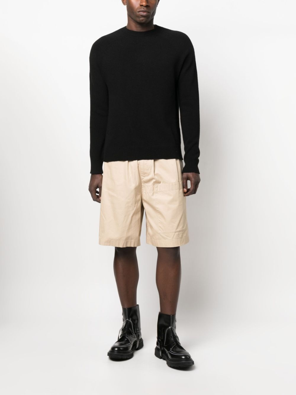 crew-neck long-sleeve jumper - 2