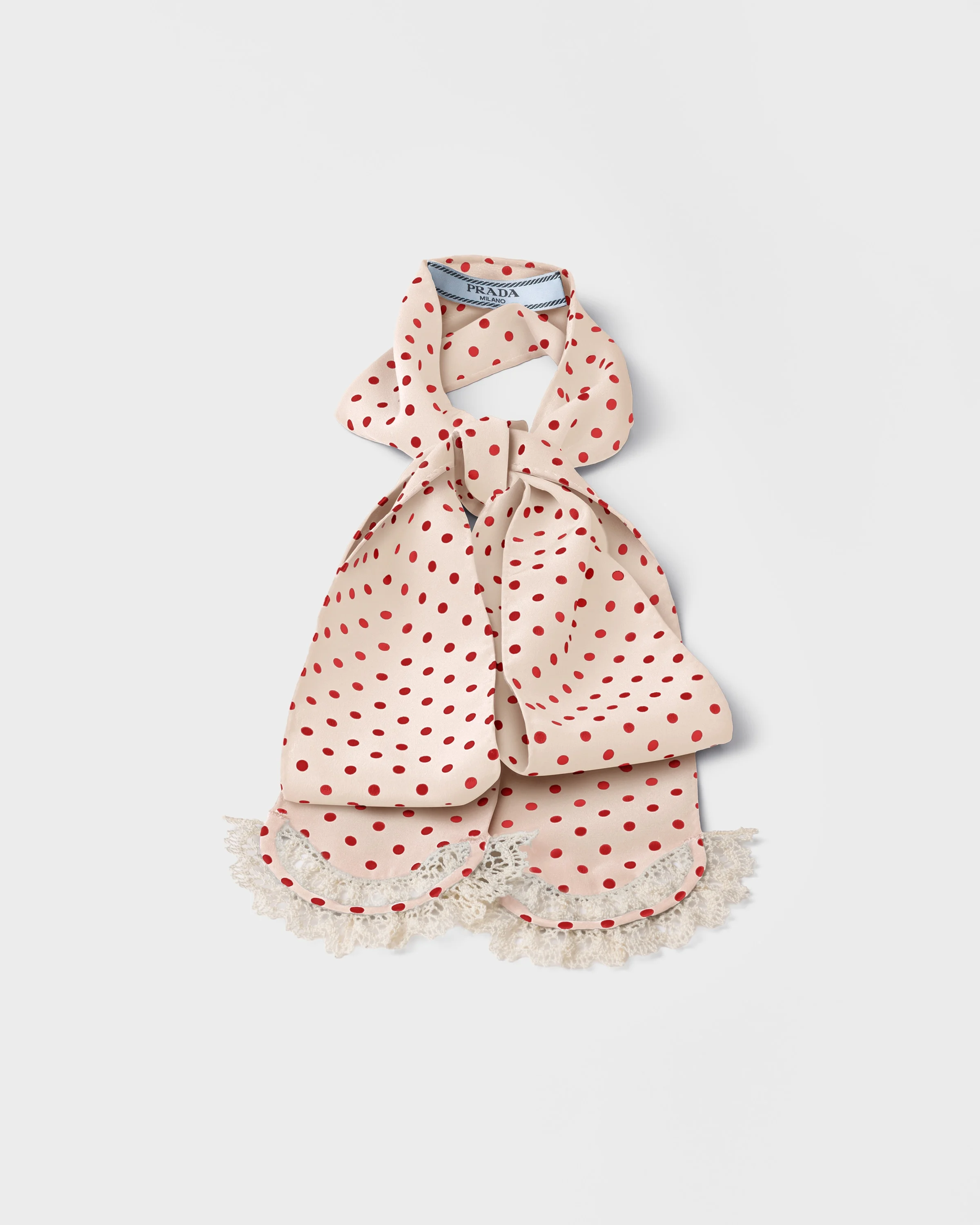 Polka-dot marocain scarf - 1