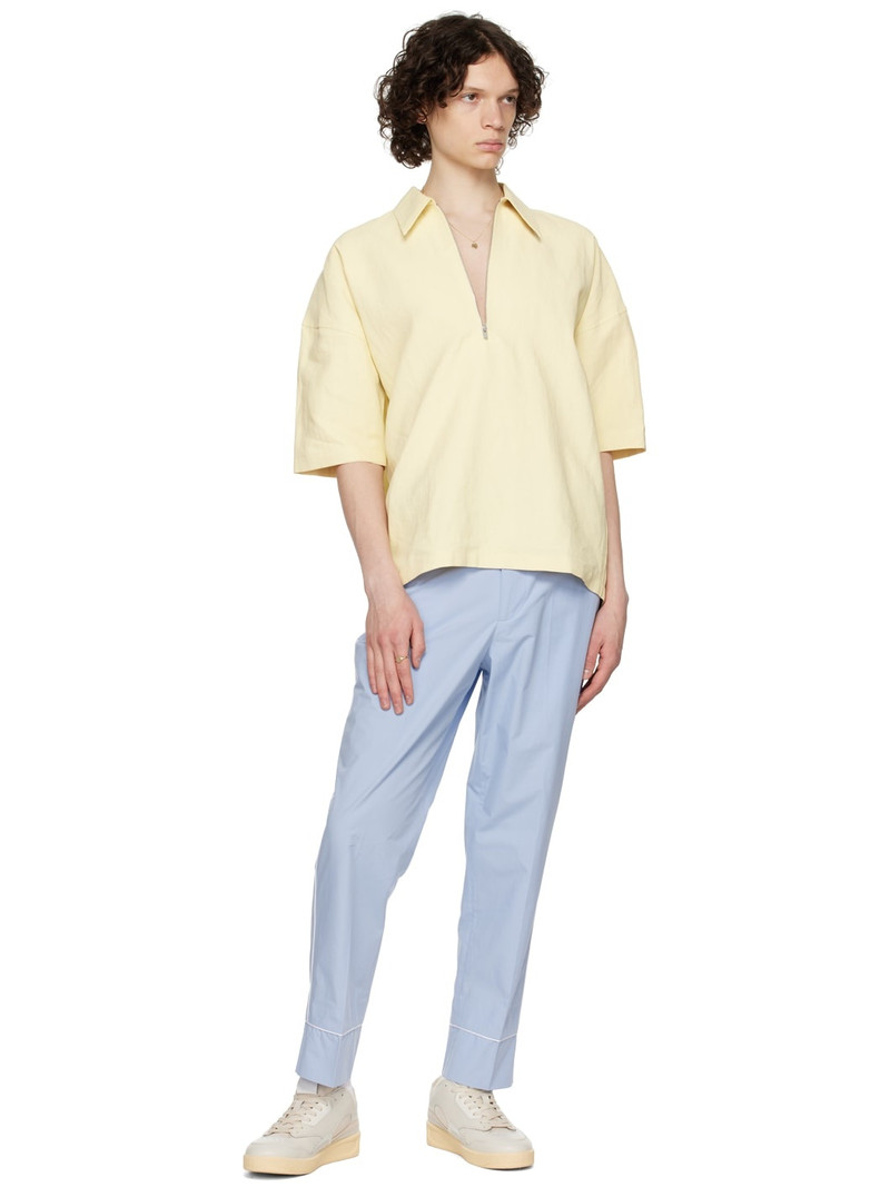 OFFICINE GÉNÉRALE Blue Lucio Trousers outlook