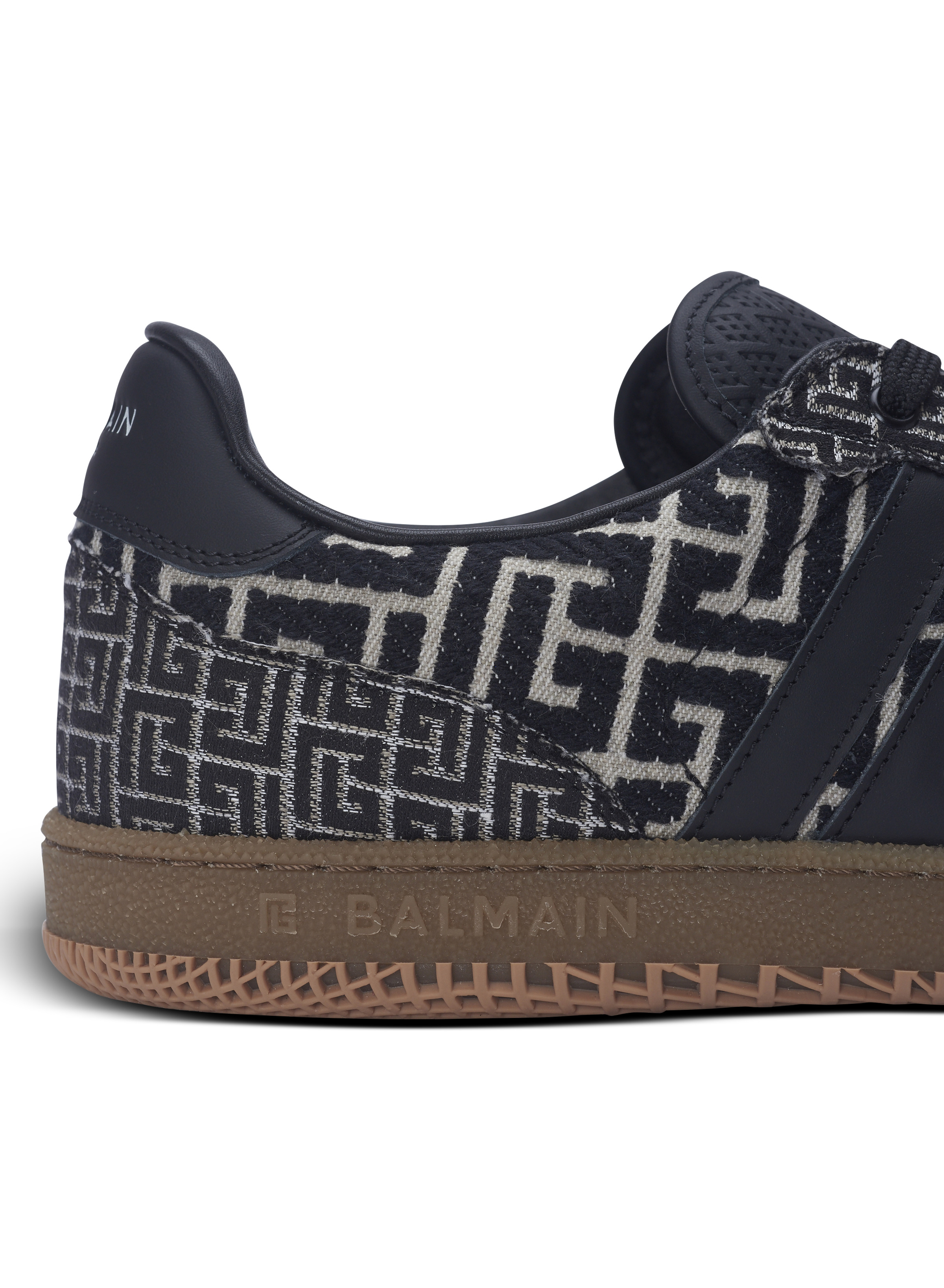 Balmain Swan trainers in PB Labyrinth jacquard - 9