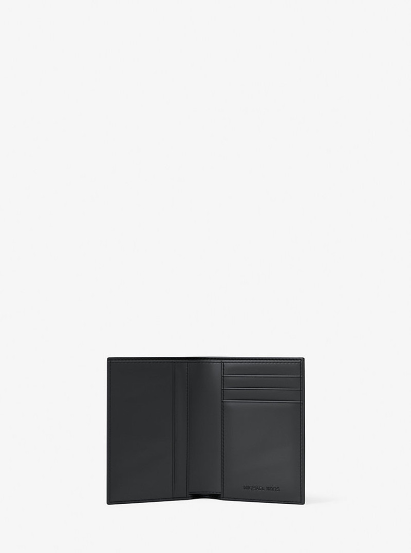 MICHAEL KORS Hudson Pebbled Leather Folio Card Case outlook
