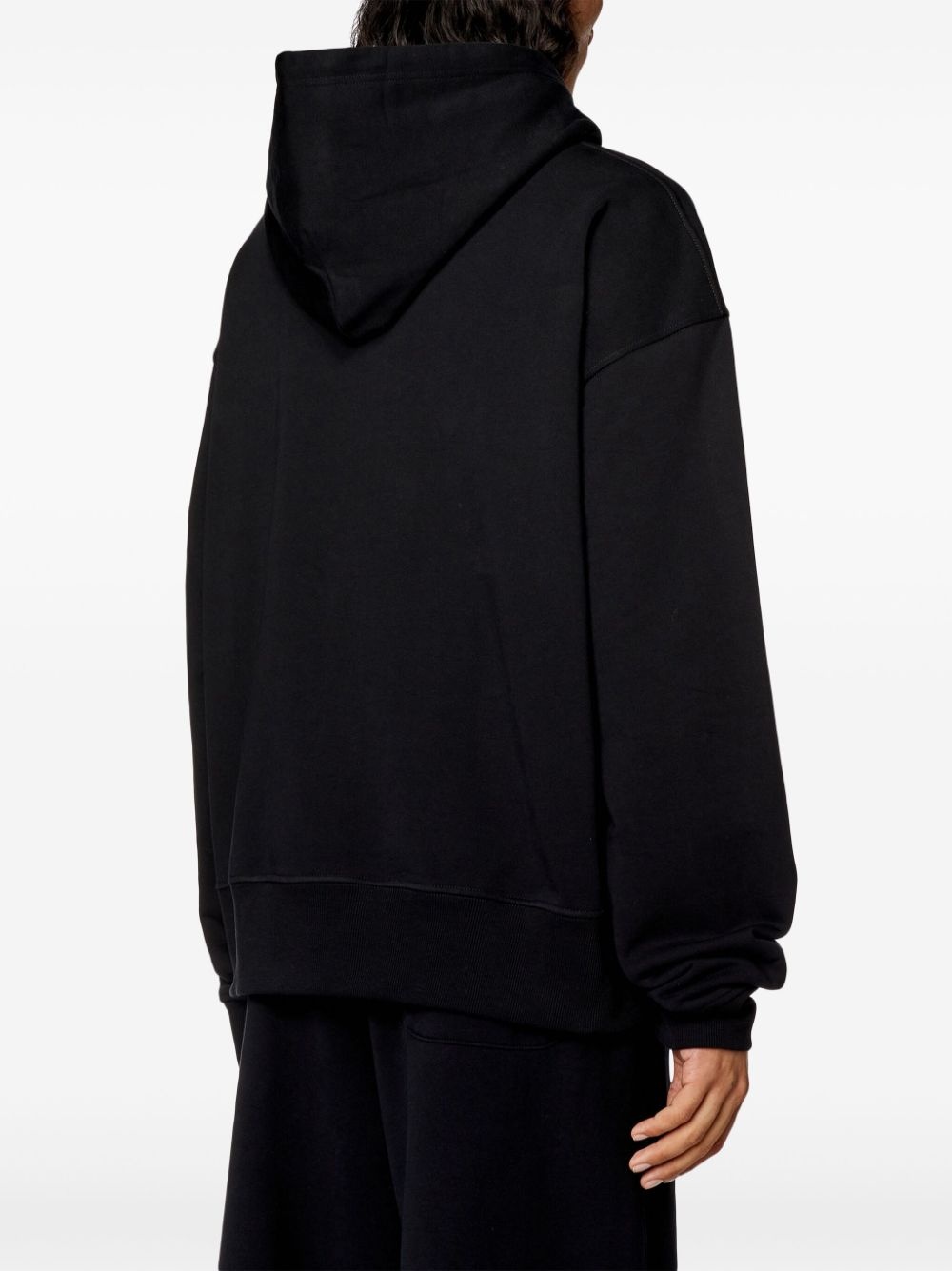 metallic logo hoodie - 4