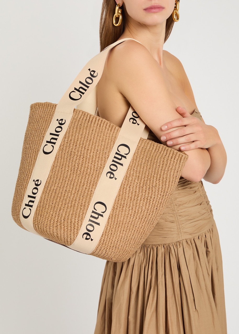 Chloe Woody Raffia Basket bag - 5