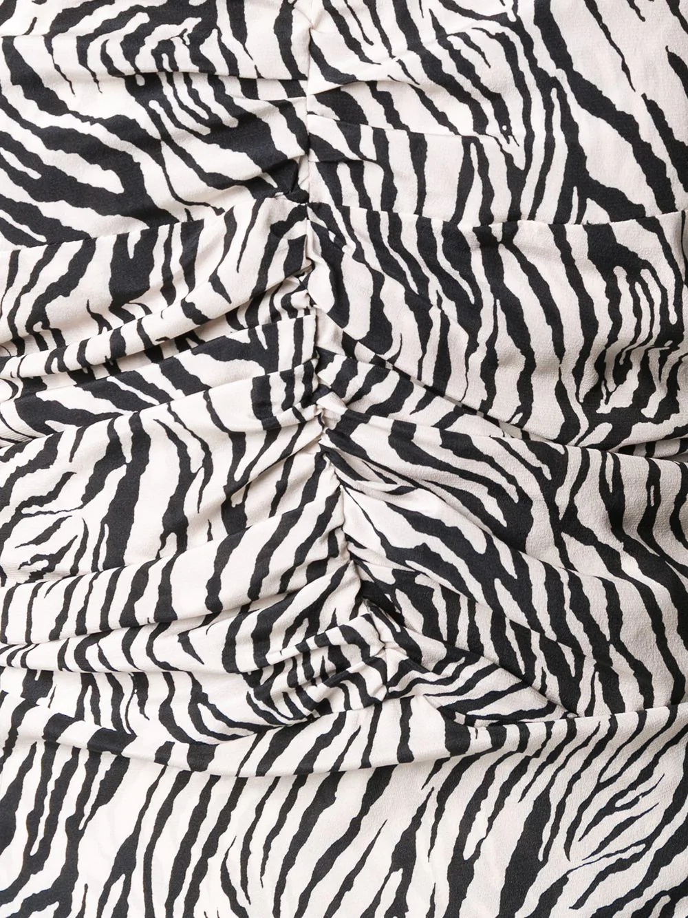 zebra-print ruched dress - 5