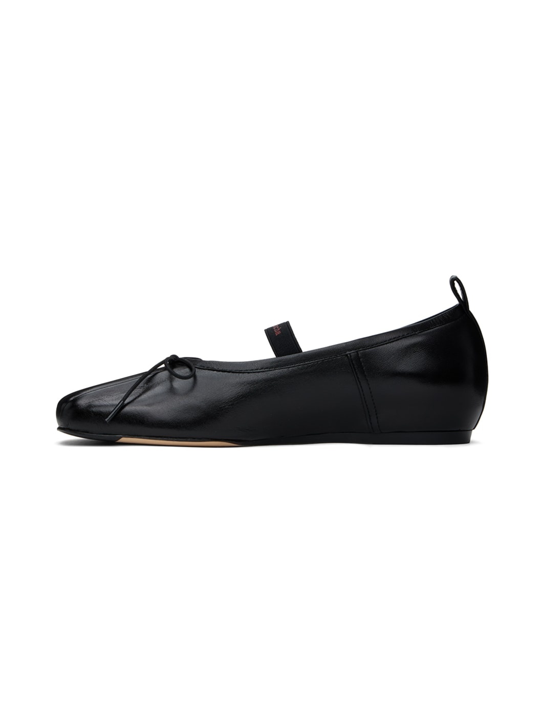 Black Classic Logo Band Ballerina Flats - 3