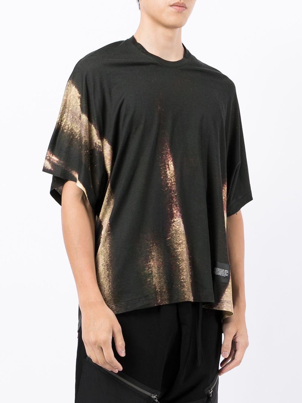 abstract-print T-shirt - 3