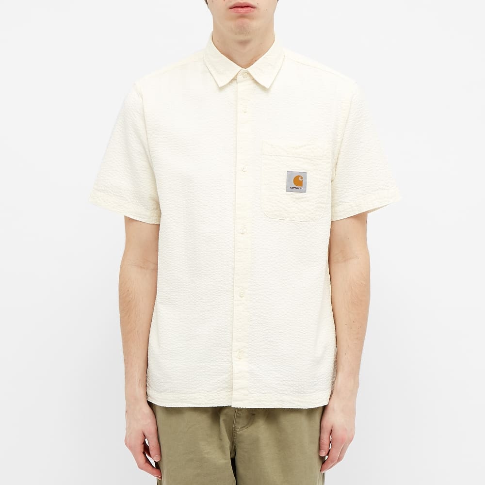 Carhartt WIP Short Sleeve Southfield Seersucker Shirt - 4