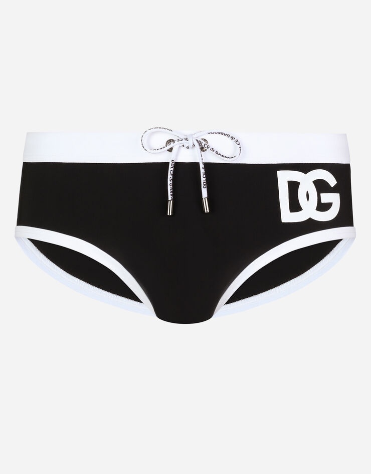 Swim briefs with DG print - 1