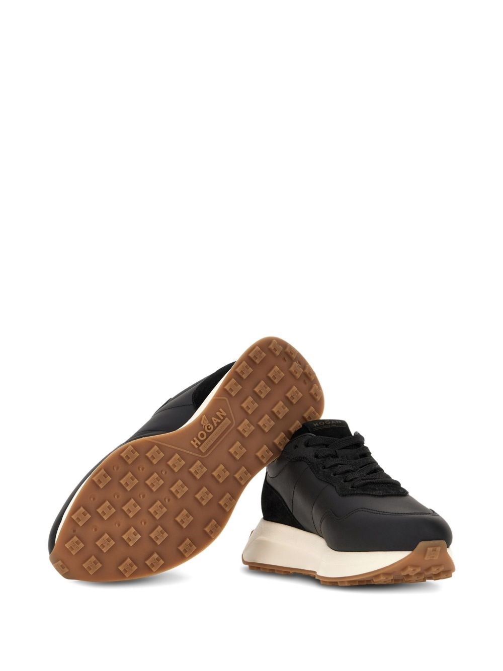 H641 leather sneakers - 3