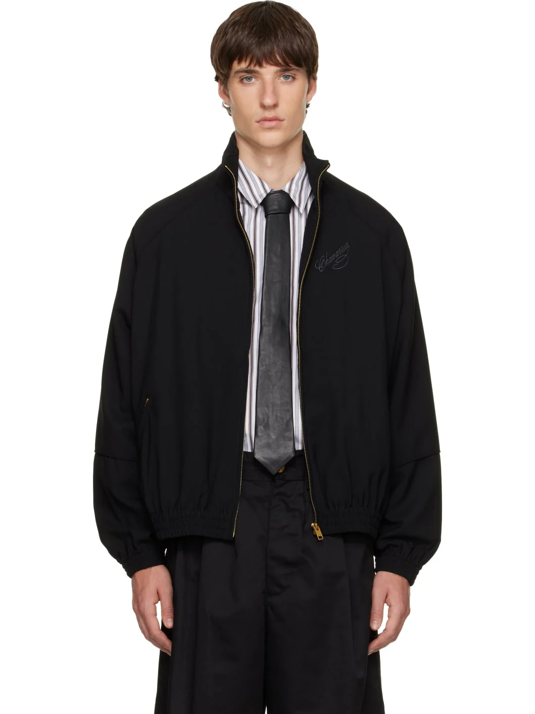 Black Ruff Rider Track Jacket - 1
