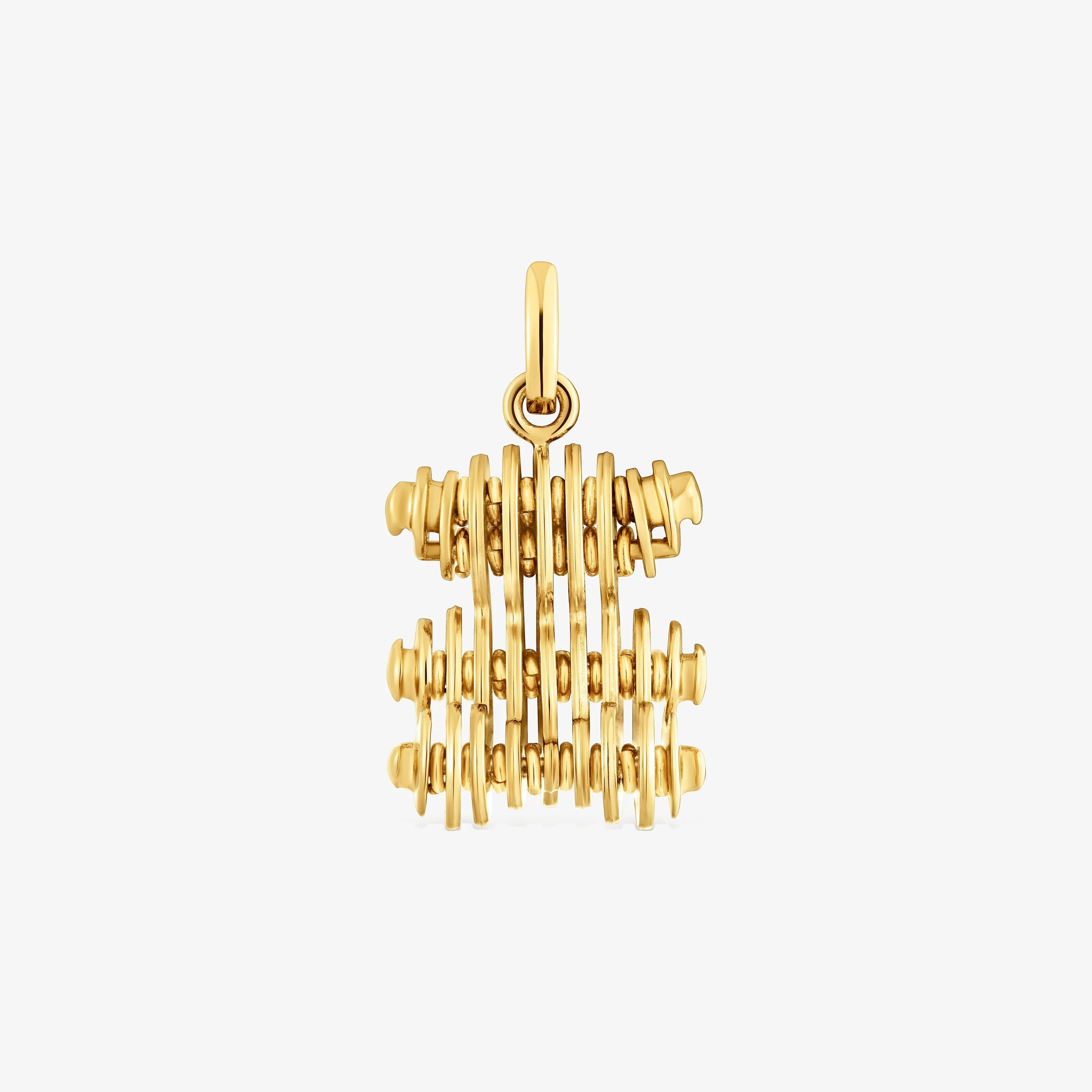 Bear Pendant with 18K gold vermeil over rolled silver Bold Bear - 1