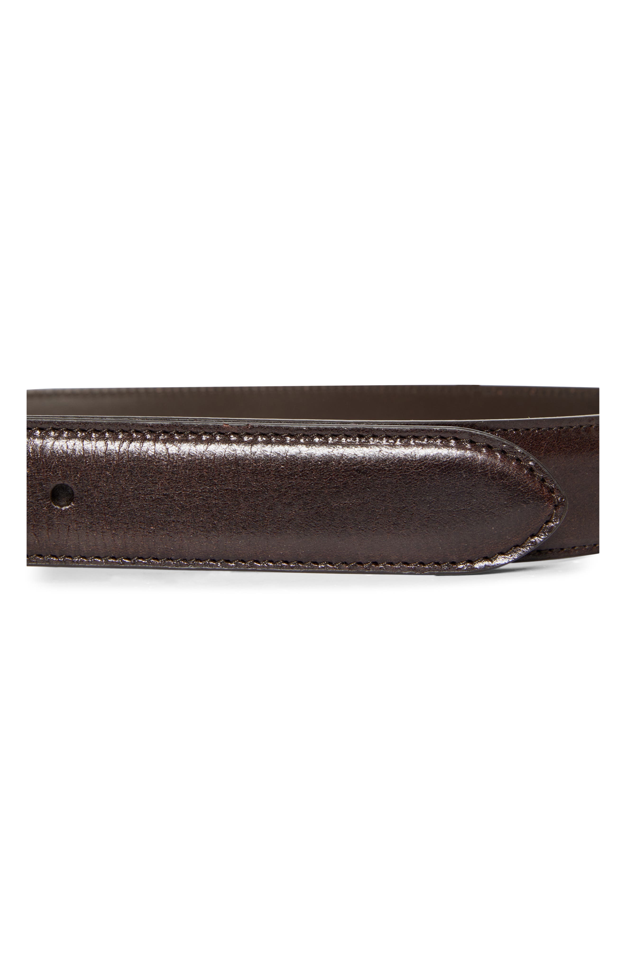 Nili Lotan Gabriele Leather Belt in Espresso W Antique Gold Buckle at Nordstrom - 2