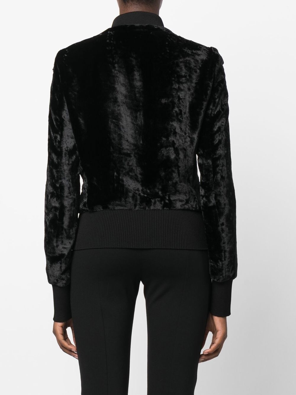velvet bomber jacket - 4