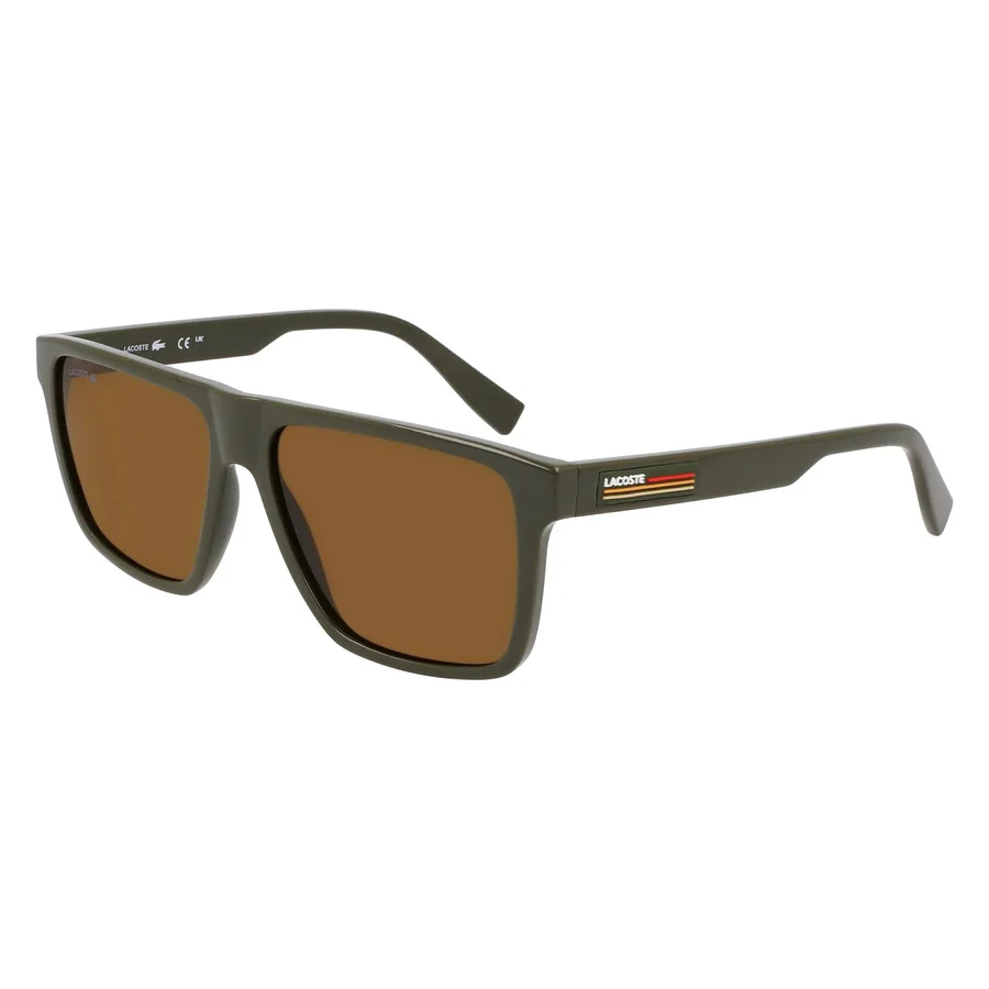 Lacoste Brown Square Men's Sunglasses L6027S 275 57 - 1