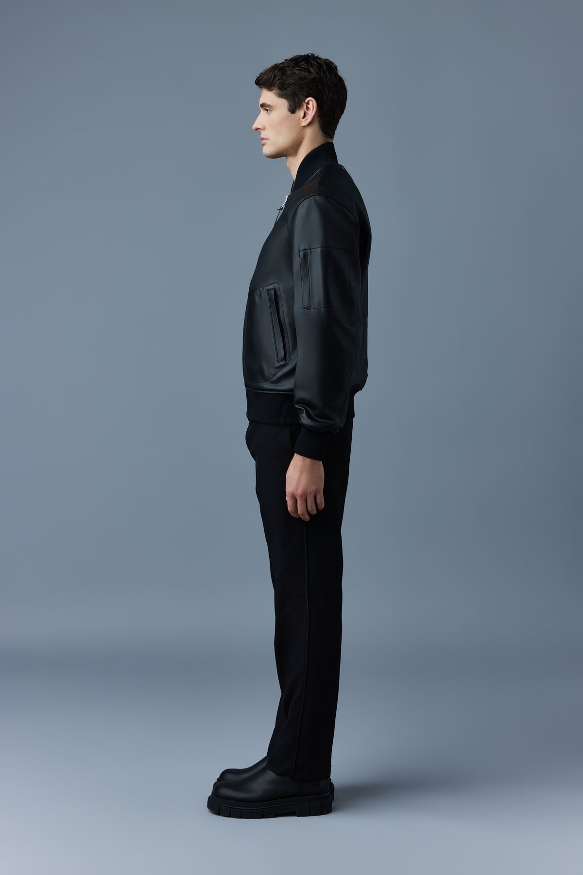 EASTON 2-in-1 lamb leather bomber jacket - 3