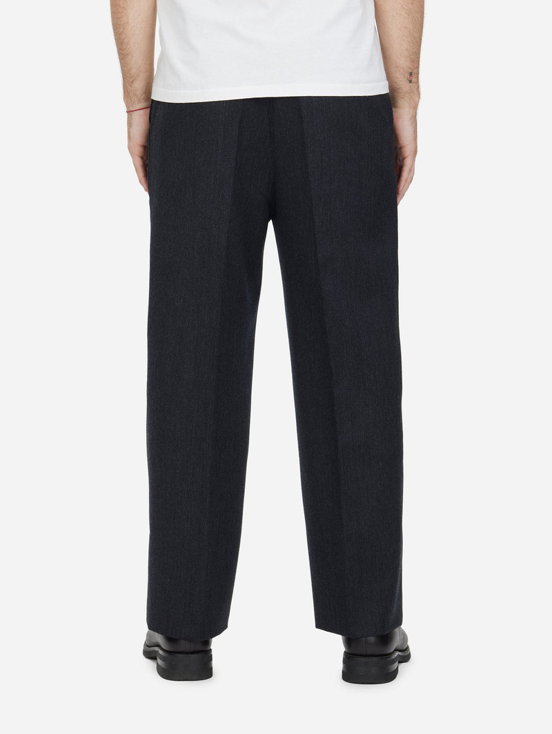 Pleated Trouser - Charcoal Wool 6