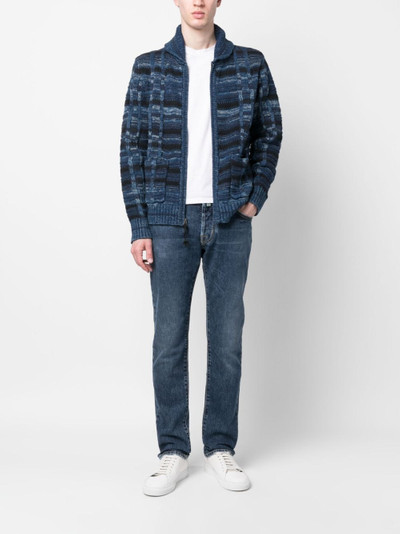 RRL by Ralph Lauren zip-up knitted cardigan outlook