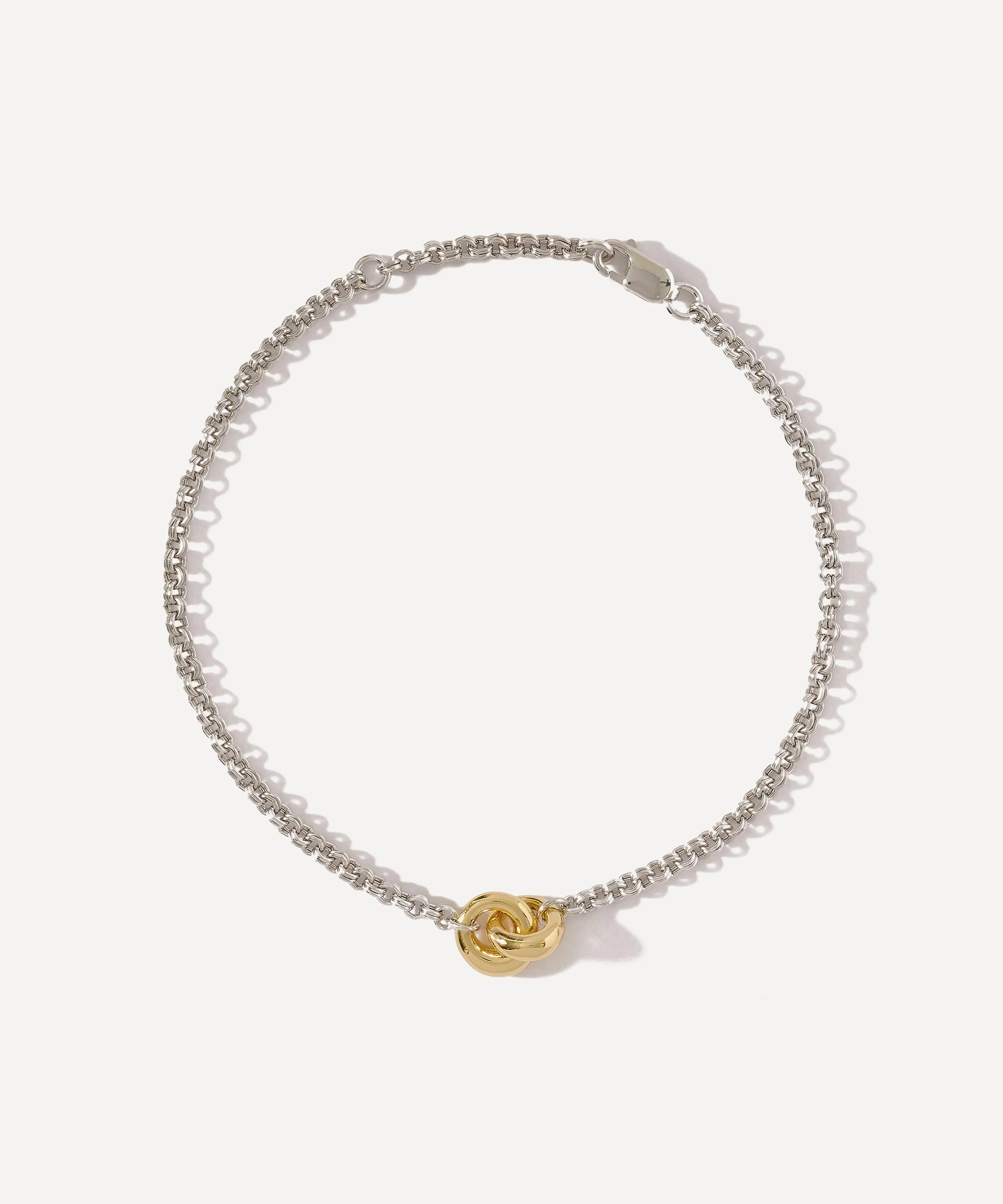 Silver Link Up Chain Bracelet - 1
