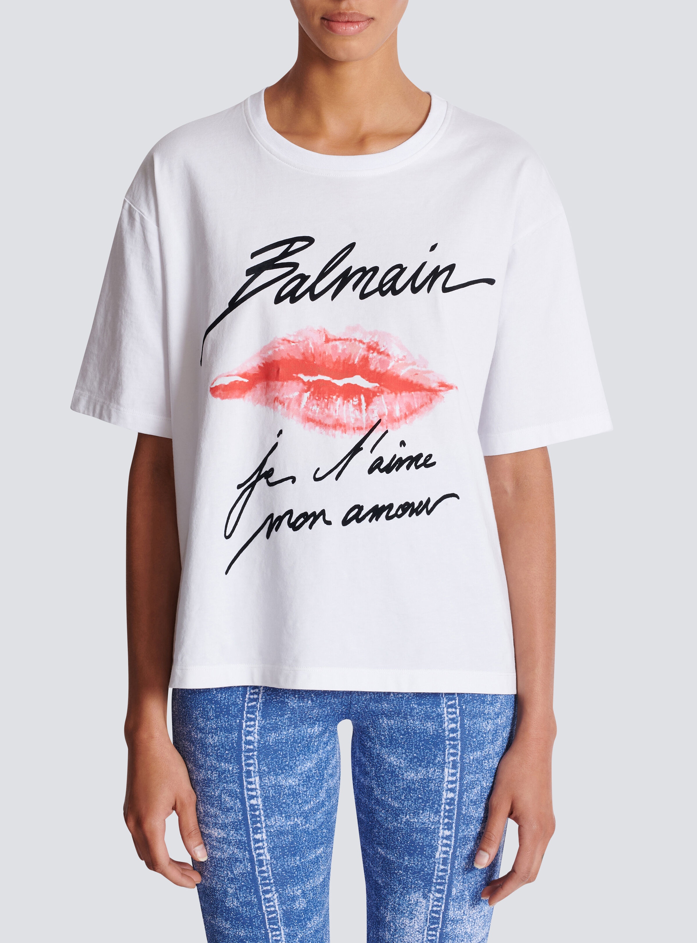 Short-sleeved T-shirt with Kiss print - 5