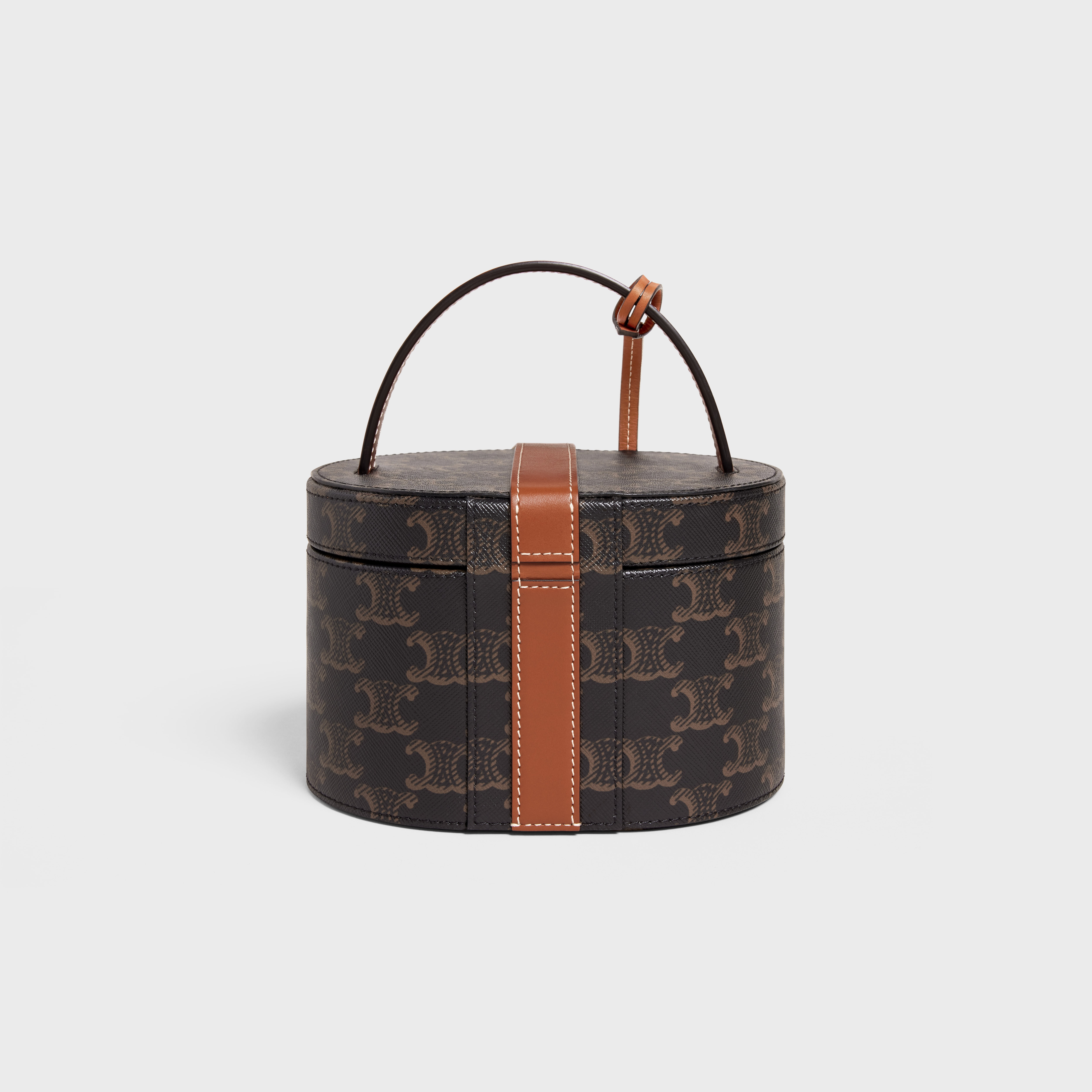 Vanity Case in Triomphe Canvas and Calfskin - 3