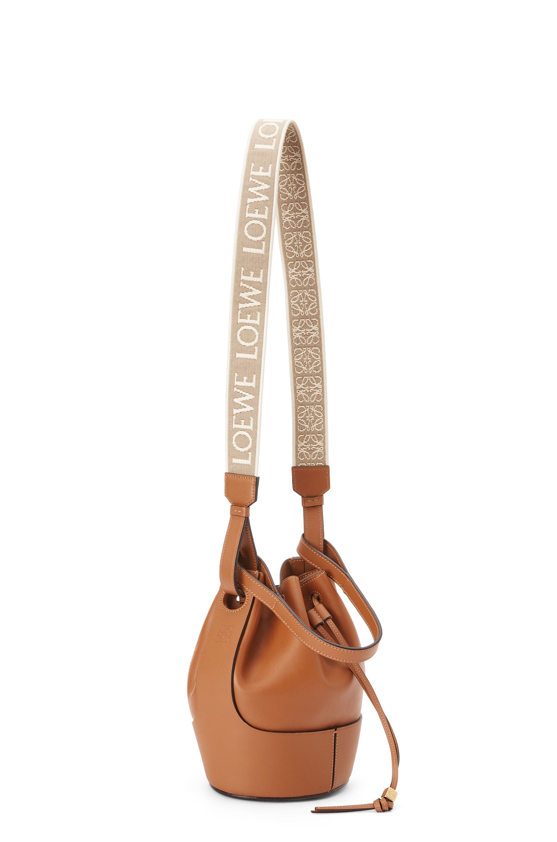 Small Balloon bag in jacquard and calfskin - 4