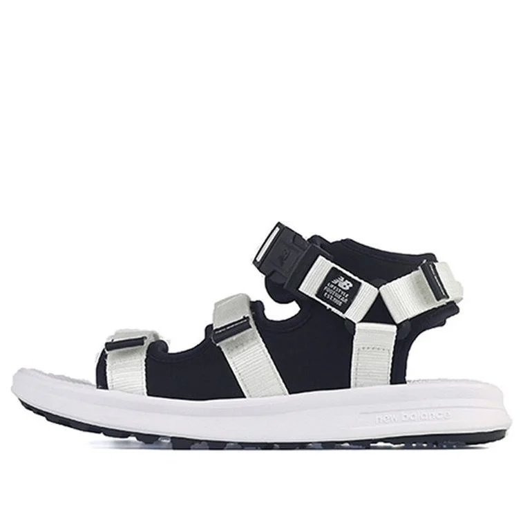 New Balance Open Toe Flat Heel Sports Unisex White Sandals SD750BW - 1